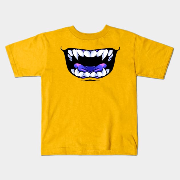 smiling mask mark2 Kids T-Shirt by spoilerinc